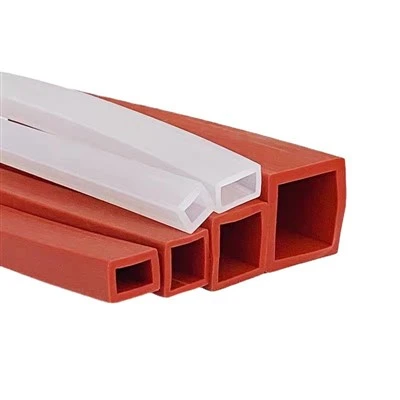 Tubes en silicone carré rectangulaire